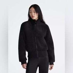 Calvin Klein Sherpa Mock Neck Jacket
